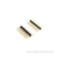 Conector de clavija de 1,0 mm de una sola fila en ángulo recto